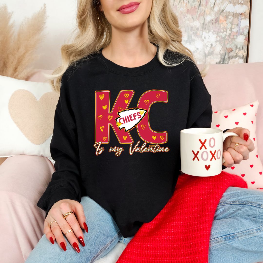 Kansas City is my Valentine DTF shirt