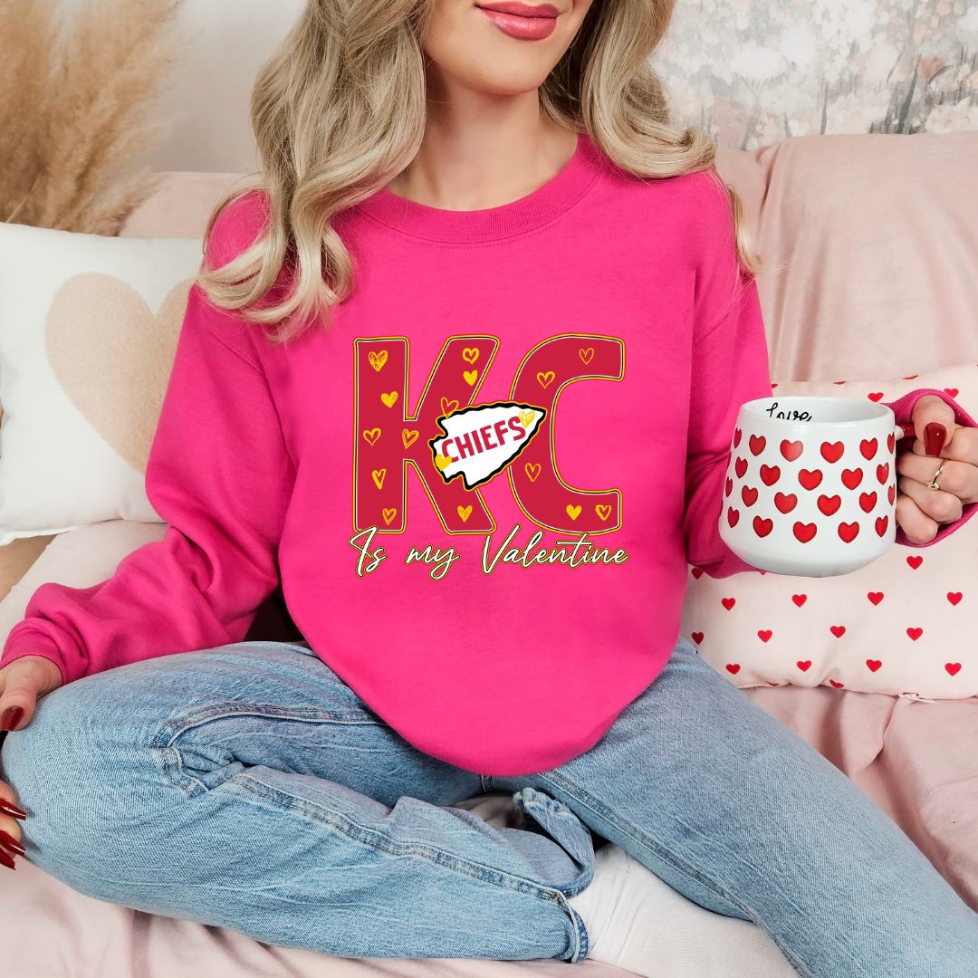 Kansas City is my Valentine DTF shirt