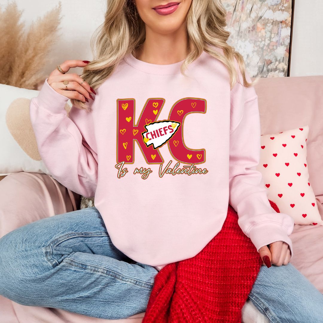 Kansas City is my Valentine DTF shirt
