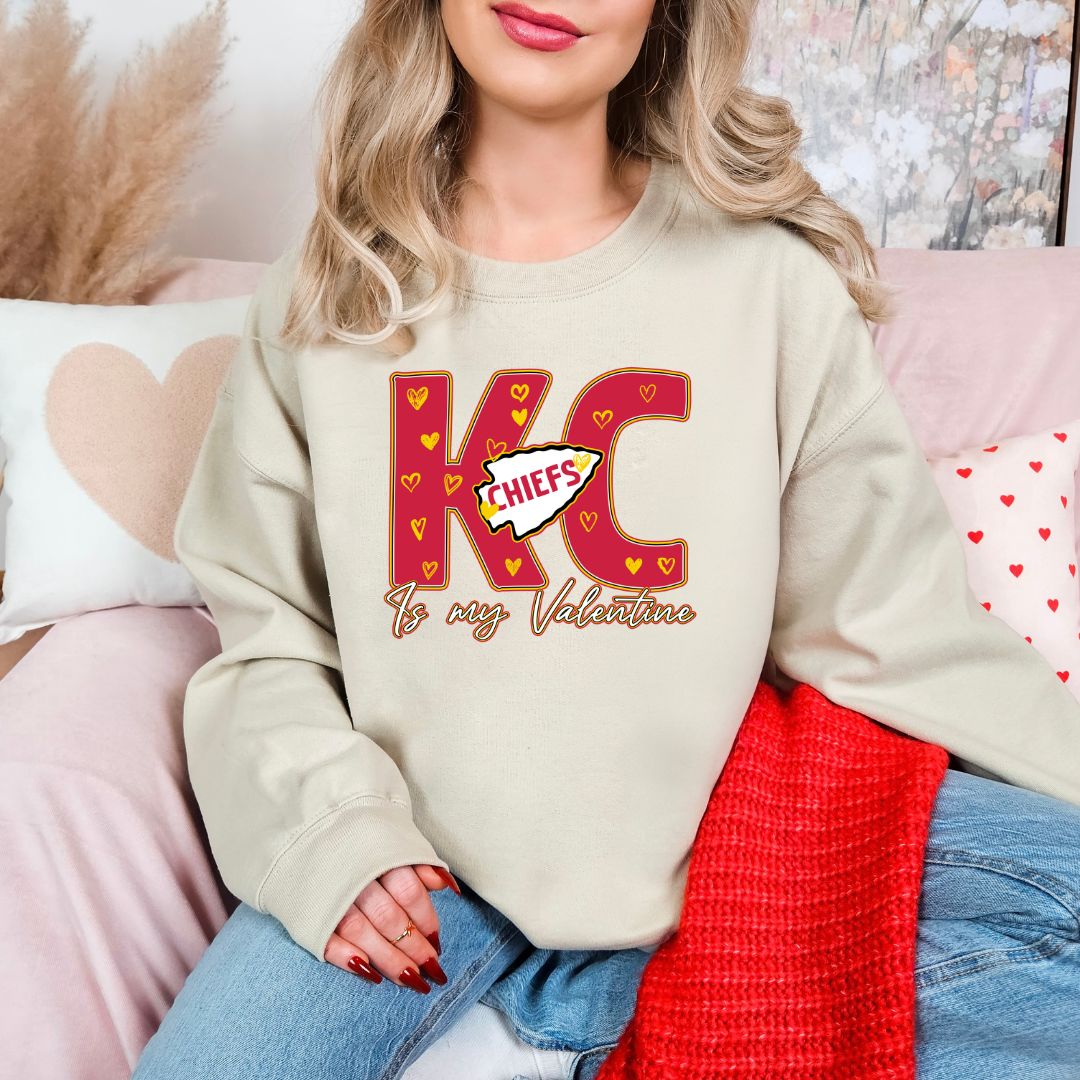 Kansas City is my Valentine DTF shirt