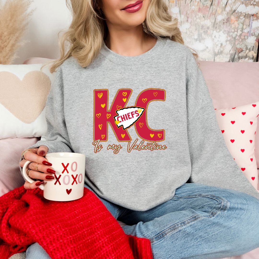 Kansas City is my Valentine DTF shirt