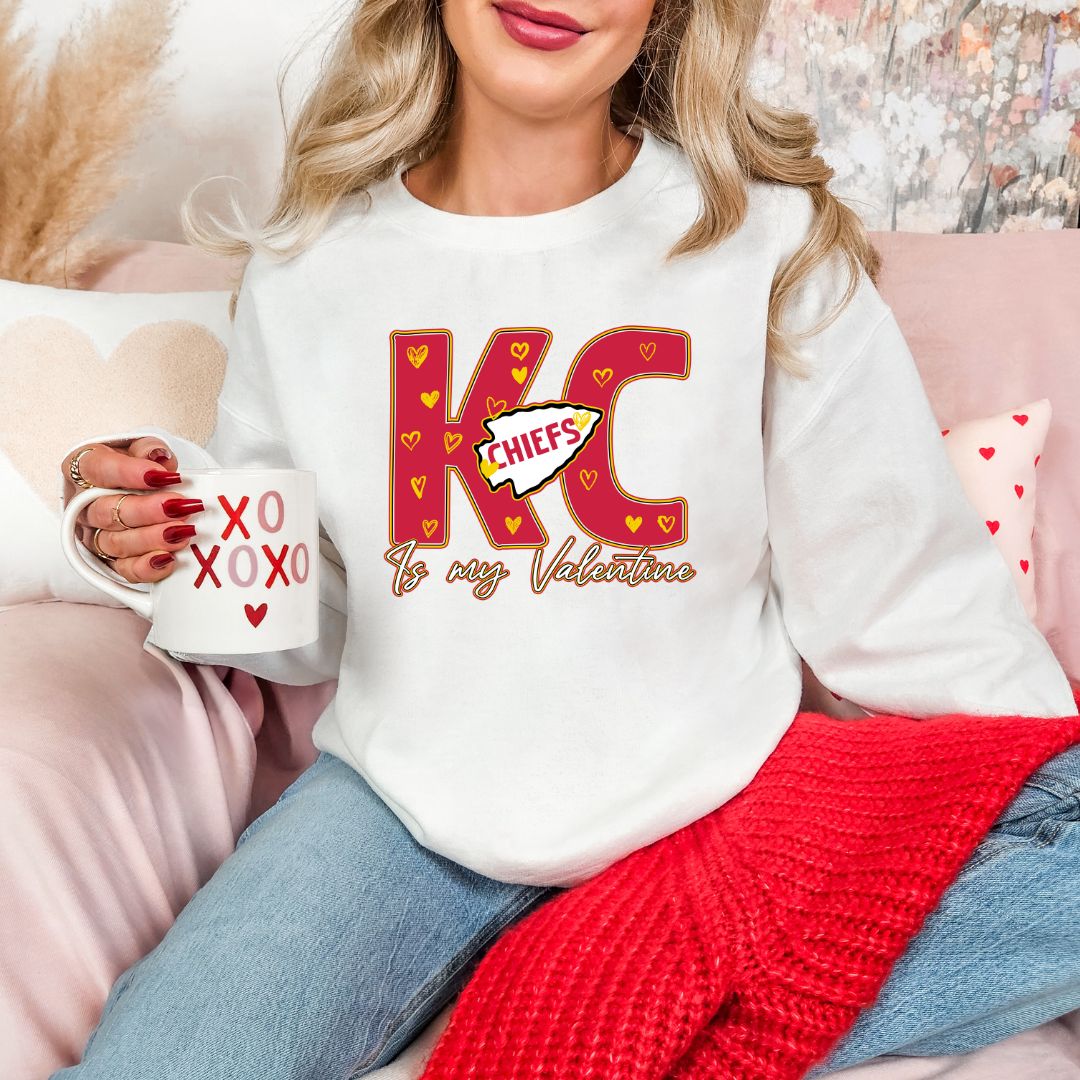 Kansas City is my Valentine DTF shirt