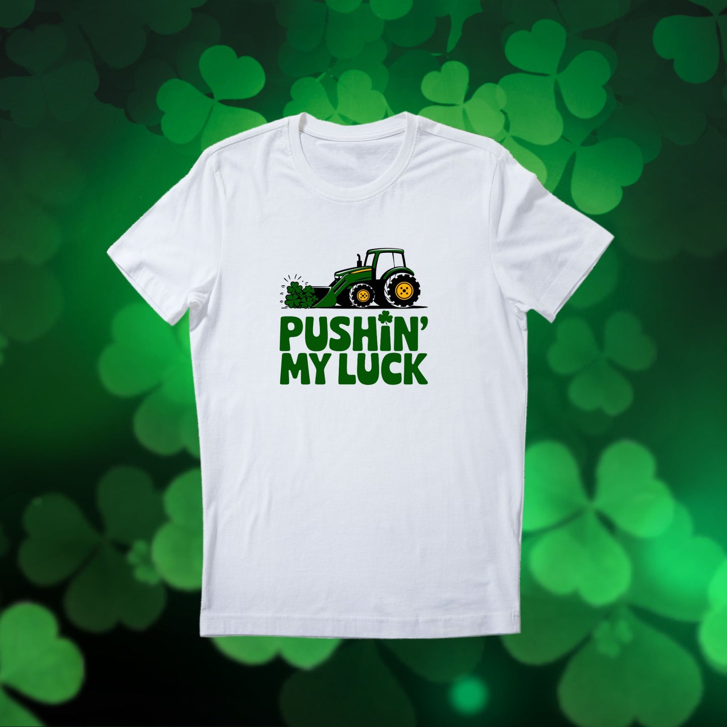 ADULT Pushing My Luck Farm inspired St. Patricks Day DTF Print Shirt