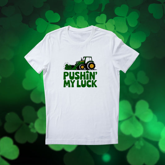 ADULT Pushing My Luck Farm inspired St. Patricks Day DTF Print Shirt
