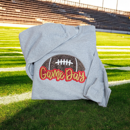Football Game Day Embroidered Shirt