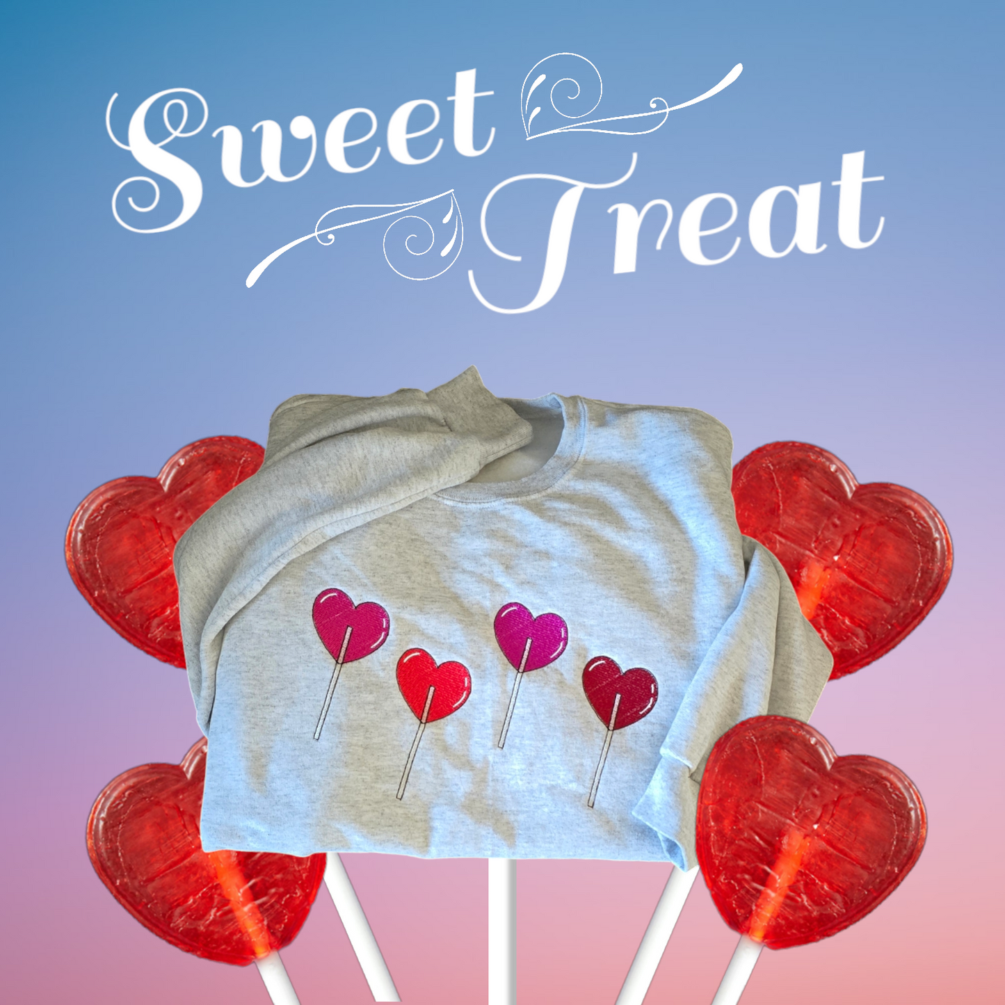 Sweet treat Valentines Day candy sweatshirt