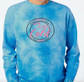 Embroidered Crewneck Sweatshirt Tie Dye