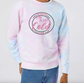 Embroidered Crewneck Sweatshirt Tie Dye
