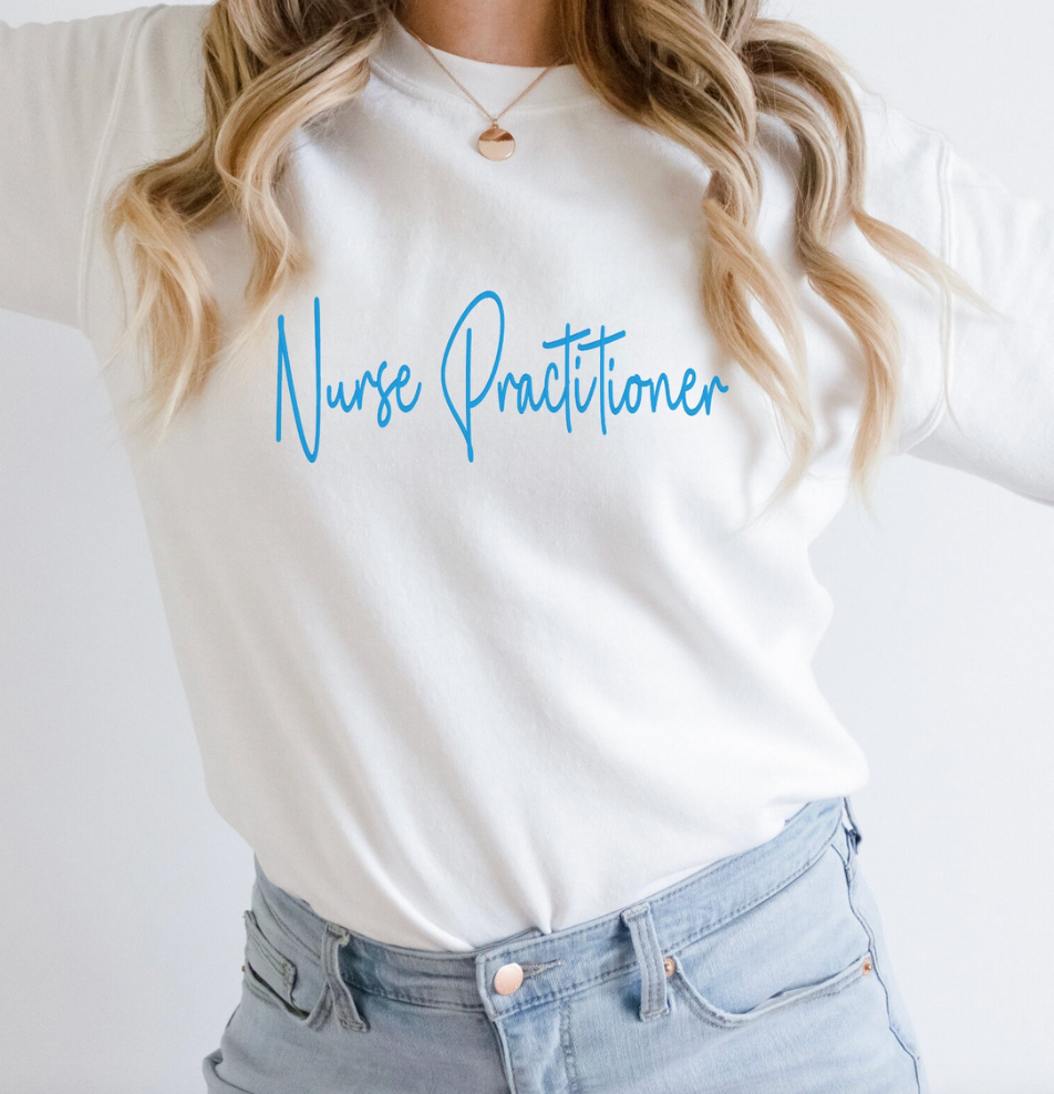 Custom Embroidered Comfort Colors Nurse Sweatshirt