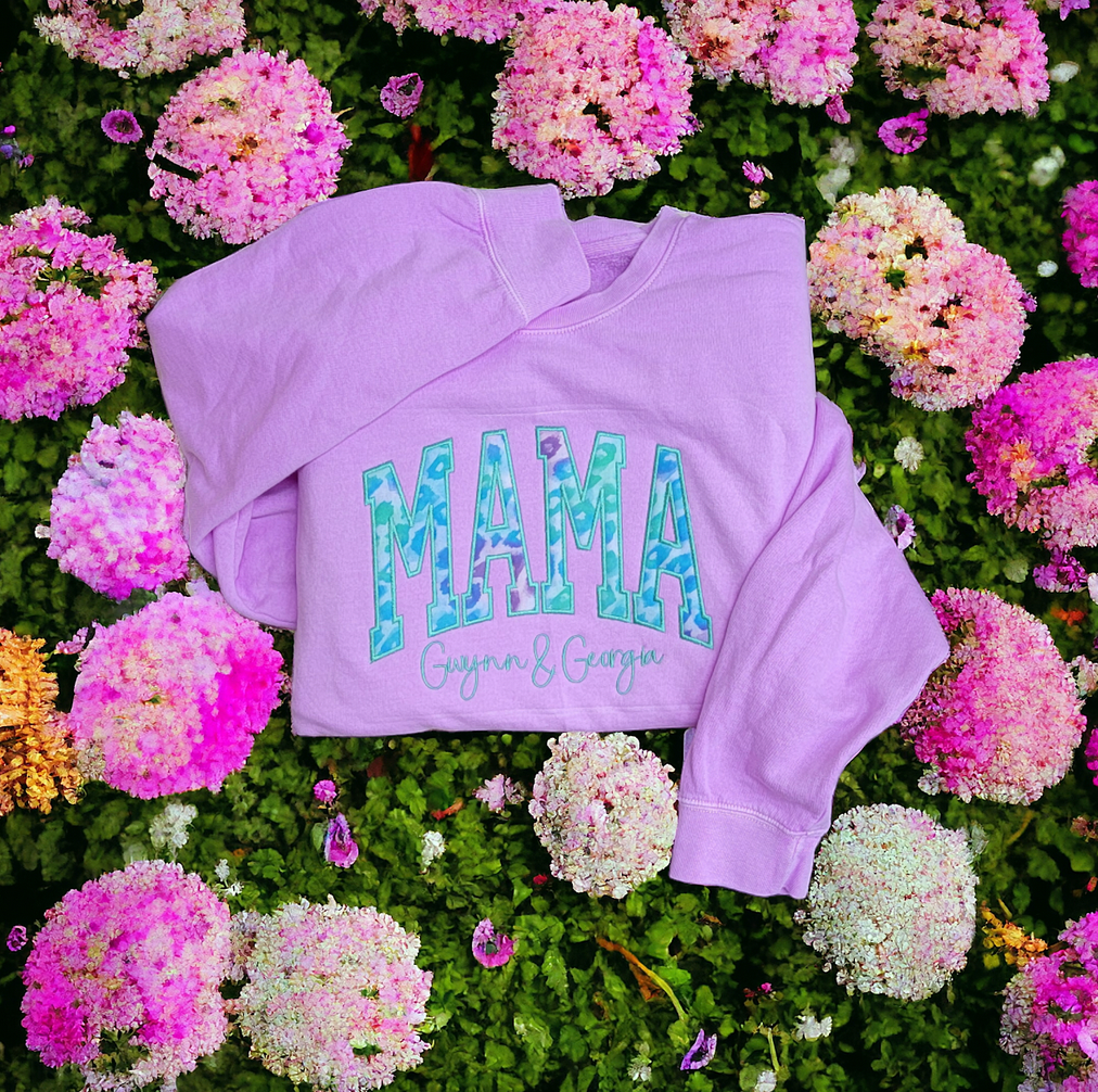 Mama Personalized Embroidered Sweatshirt