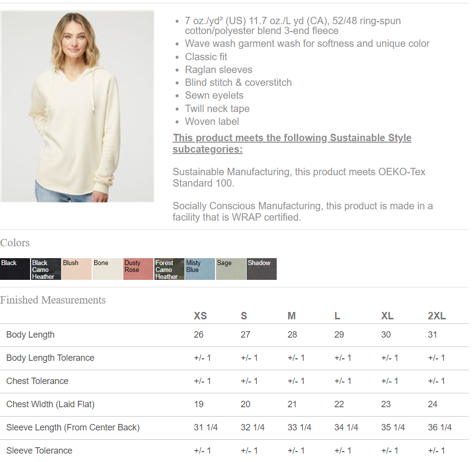 Custom Appliqué V-Neck Hooded Sweatshirt
