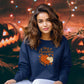 Hey Pumpkin Embroidered Fall Sweatshirt | Cozy Autumn Pumpkin Crewneck | Cute Thanksgiving Gildan Fleece | Fall Outfit Essential
