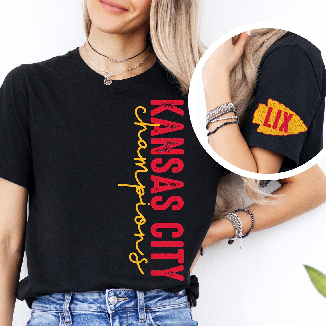 KC LIX with sleeve detail GILDAN