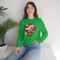 Highland cow Christmas, cute cow christmas shirt, highland cow shirt, long sleeve highland cow shirt, cow christmas light shirt