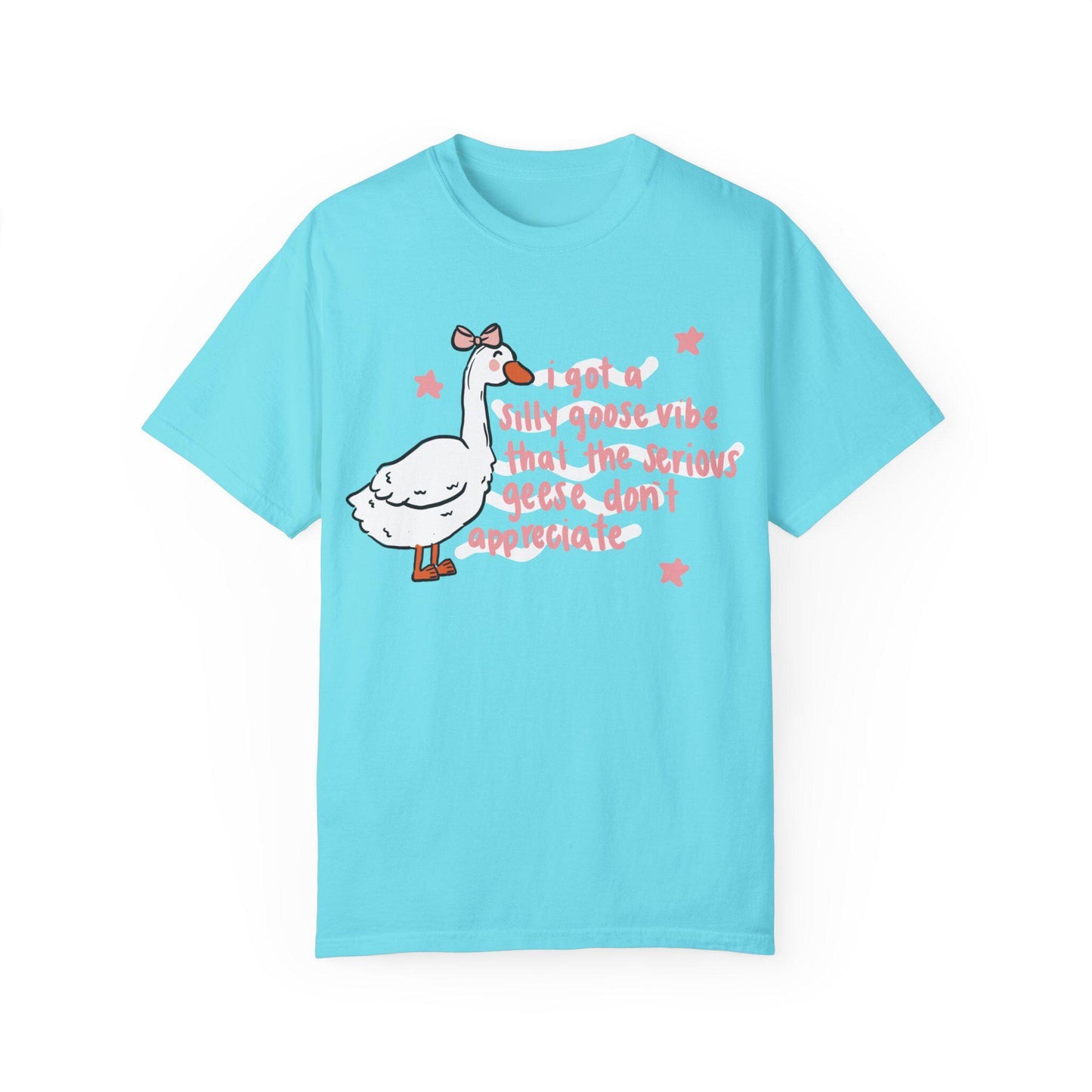 Comfort Colors DTF Print Silly Goose Unisex T-shirt, Funny Graphic Tee for Geese Lovers, Unique Gift for Bird Enthusiasts, Casual Top