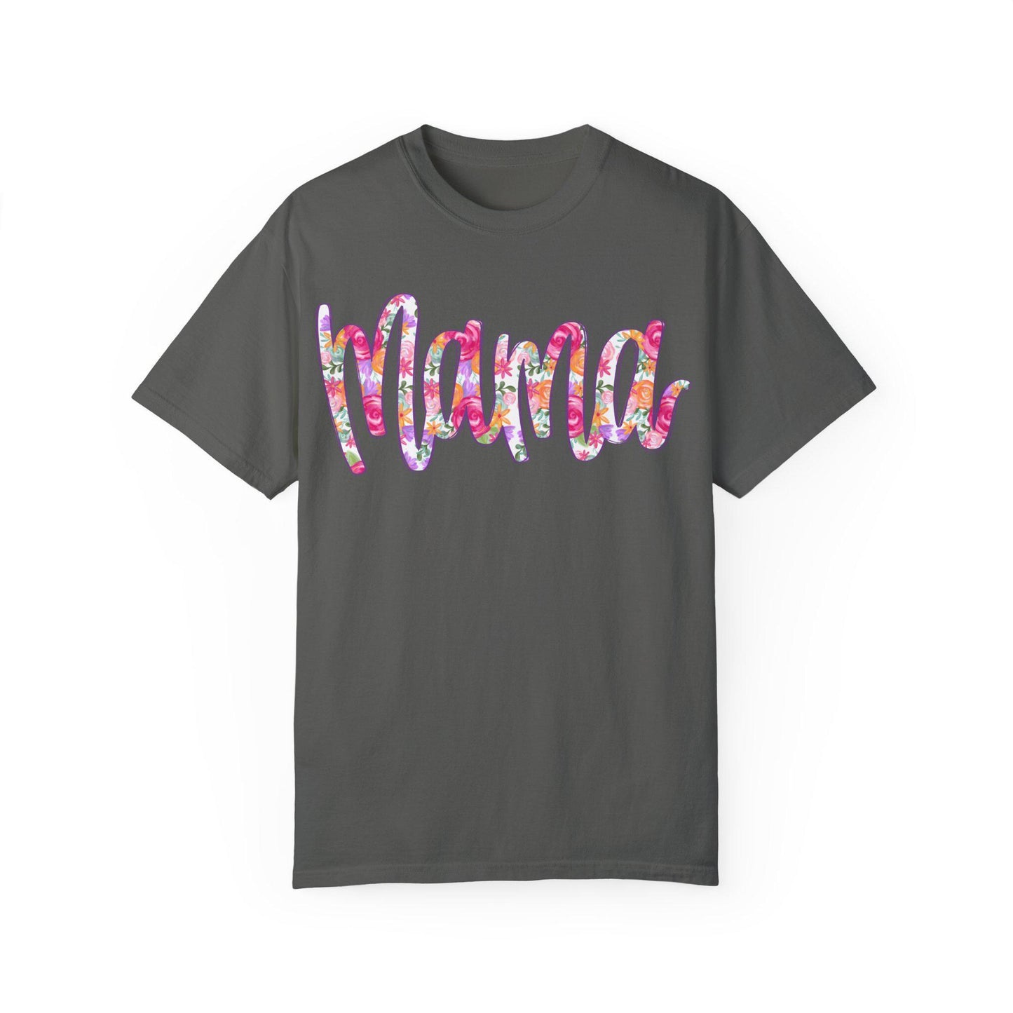 Floral MAMA DTF T-shirt, Trendy Hand Lettered Tee, Unisex Shirt, Mom Gift, Trendy Mothers day shirt, Trendy Tee, New Mom gift, unique design