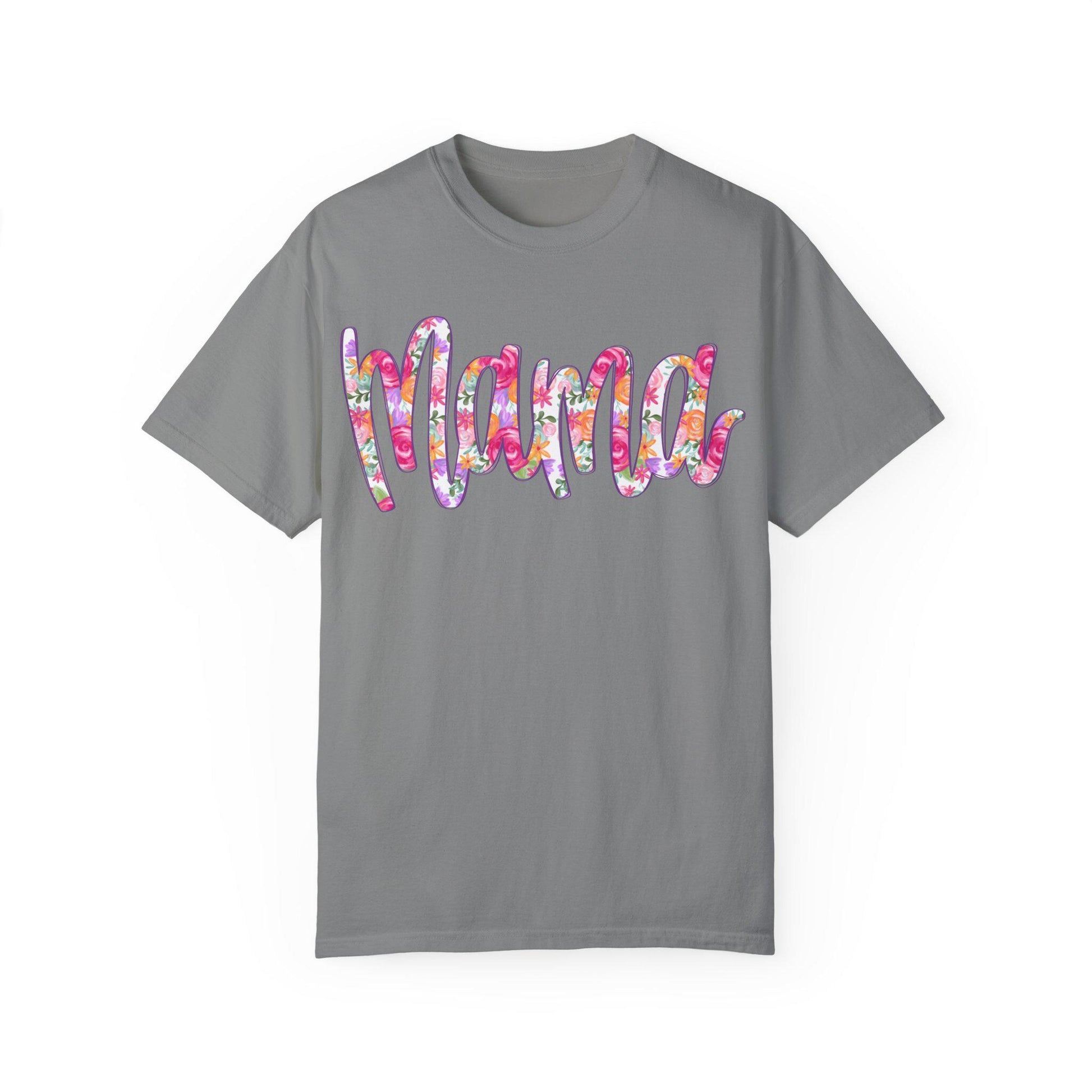 Floral MAMA DTF T-shirt, Trendy Hand Lettered Tee, Unisex Shirt, Mom Gift, Trendy Mothers day shirt, Trendy Tee, New Mom gift, unique design