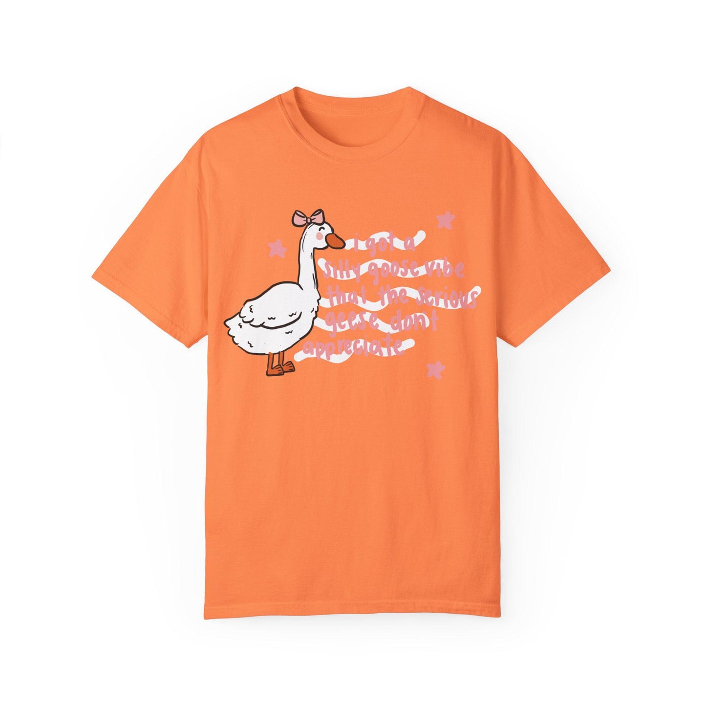 Comfort Colors DTF Print Silly Goose Unisex T-shirt, Funny Graphic Tee for Geese Lovers, Unique Gift for Bird Enthusiasts, Casual Top