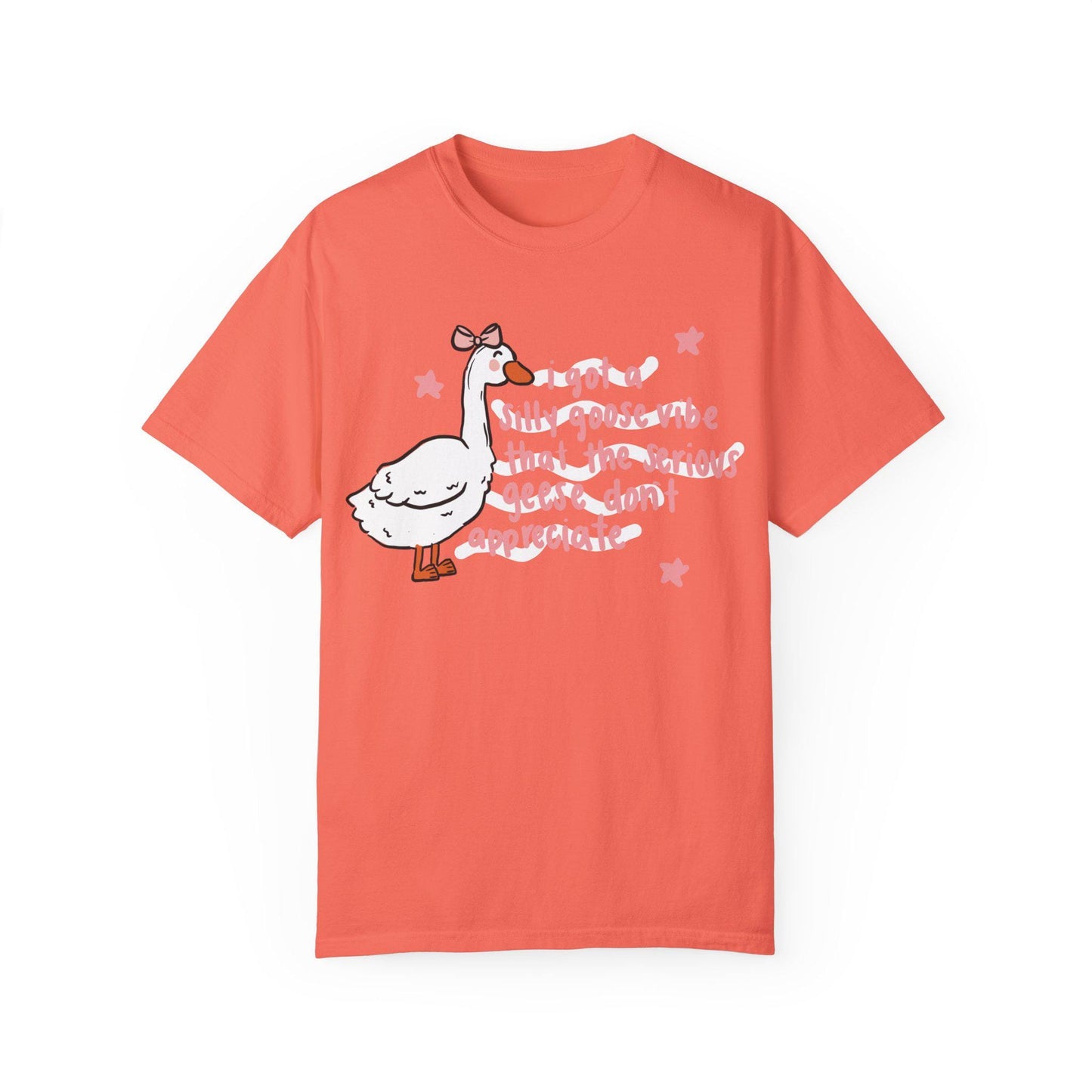 Comfort Colors DTF Print Silly Goose Unisex T-shirt, Funny Graphic Tee for Geese Lovers, Unique Gift for Bird Enthusiasts, Casual Top
