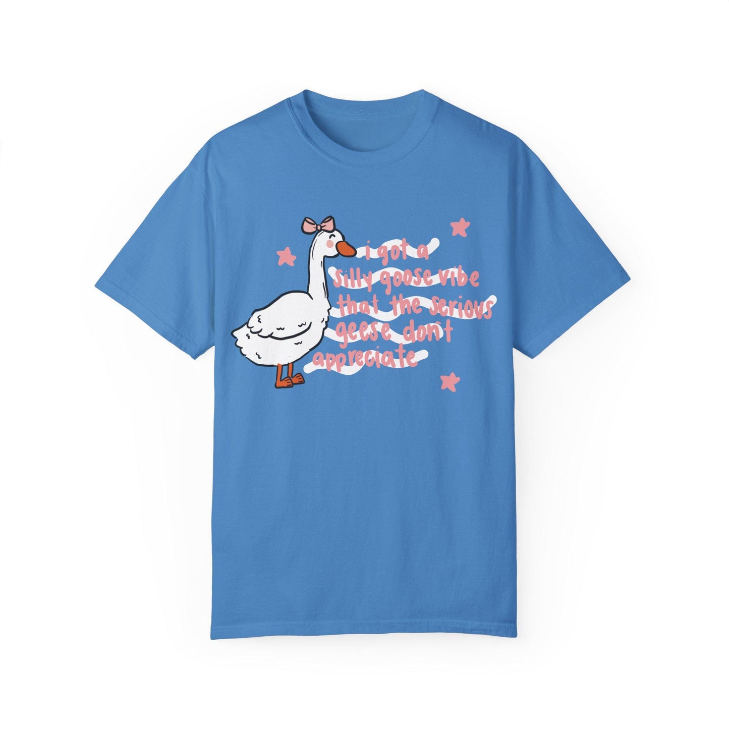 Comfort Colors DTF Print Silly Goose Unisex T-shirt, Funny Graphic Tee for Geese Lovers, Unique Gift for Bird Enthusiasts, Casual Top