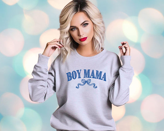 Boy Mama Embroidered Shirt, Comfort Colors T-Shirt, Mom Life Embroidery Tee – Custom Mom Shirt, Aesthetic Boy Mom Outfit, New Mom Gift Idea