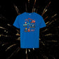 4th of July Construction Truck Kids Shirt - Patriotic Boys Graphic Tee - Red White and Blue Trucks T-Shirt - Fireworks Holiday Shirt