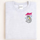 Cozy Ghost Embroidered Sweatshirt – Cute Halloween Pullover with Drink – Fall Autumn Spirit Crewneck – Spooky Season Embroidery Shirt