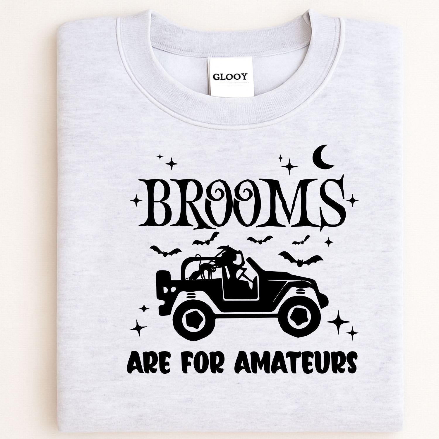 Halloween Jeep Witch Sweatshirt | Fall Bat Moon Star Design | Funny Spooky Season Crewneck | Autumn Off-Road Lover Gift for Her