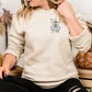 Cold Boo Coffee Ghost Embroidery Sweatshirt | Halloween Fall Coffee Lover Shirt | Spooky Cute Ghost Crewneck | Cozy Autumn Pullover