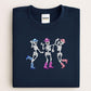 Dancing Skulls Halloween Embroidery Crewneck, Halloween Sweatshirt, Gift For Mom Or Girlfriend