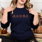 Fall Embroidery Sweatshirt Autumn Pumpkin Books Cozy Bow Boots Outline Stitch Crewneck Gift for Her Seasonal Pullover Comfort Wear
