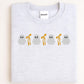 Cute Ghost and Bow Embroidery Sweatshirt • Halloween Crewneck • Fall Ghost Shirt • Cozy Autumn Embroidered Pullover for Women