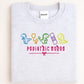 Pediatric Nurse Dinosaur Embroidery Sweatshirt – Cute Dino Medical Crewneck – Nurse Appreciation Gift – Colorful Stethoscope Design