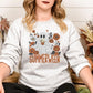Summerween Ghost Embroidery Sweatshirt | Cute Floral Halloween Fall Shirt | Cozy Autumn Pullover | Spooky Season Pumpkin Lover Top