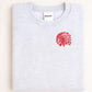 Embroidered left chest vintage Mascot Crewneck Sweatshirt | Unisex School Spirit Team Apparel | Custom Sports Game Day Outfit, Gift for Fans