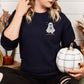 Cold Boo Coffee Ghost Embroidery Sweatshirt | Halloween Fall Coffee Lover Shirt | Spooky Cute Ghost Crewneck | Cozy Autumn Pullover