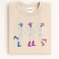 Dancing Skulls Halloween Embroidery Crewneck, Halloween Sweatshirt, Gift For Mom Or Girlfriend
