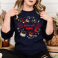 Friday Night Lights Embroidery Sweatshirt | Game Day Football Shirt | Cozy Fall Stadium Top | Cheer Band Pep Rally Outfit