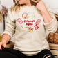 Friday Night Lights Embroidery Sweatshirt | Game Day Football Shirt | Cozy Fall Stadium Top | Cheer Band Pep Rally Outfit