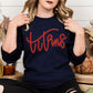 Puff Embroidery Titans Script Shirt | Custom Team Game Day Sweatshirt | School Spirit Crewneck | Sports Fan Fall Game Day Apparel