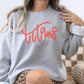 Puff Embroidery Titans Script Shirt | Custom Team Game Day Sweatshirt | School Spirit Crewneck | Sports Fan Fall Game Day Apparel