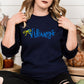 Game Day Embroidery Sweatshirt | Custom Team Spirit Pullover with Bow | School Pride Cozy Football Game Day Crewneck Top
