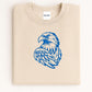 Eagle Mascot Embroidered Sweatshirt, School Spirit Crewneck, Sports Team Fan Apparel, Custom School Pride Shirt, Game Day Outfit