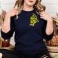 Embroidered left chest vintage Mascot Crewneck Sweatshirt | Unisex School Spirit Team Apparel | Custom Sports Game Day Outfit, Gift for Fans