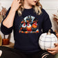 Halloween Chicken Shirt Witchy Farmhouse DTG Tee, Spooky Chicken Lover Gift, Funny Haunted Barnyard Graphic Shirt for Fall Season