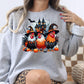 Halloween Chicken Shirt Witchy Farmhouse DTG Tee, Spooky Chicken Lover Gift, Funny Haunted Barnyard Graphic Shirt for Fall Season