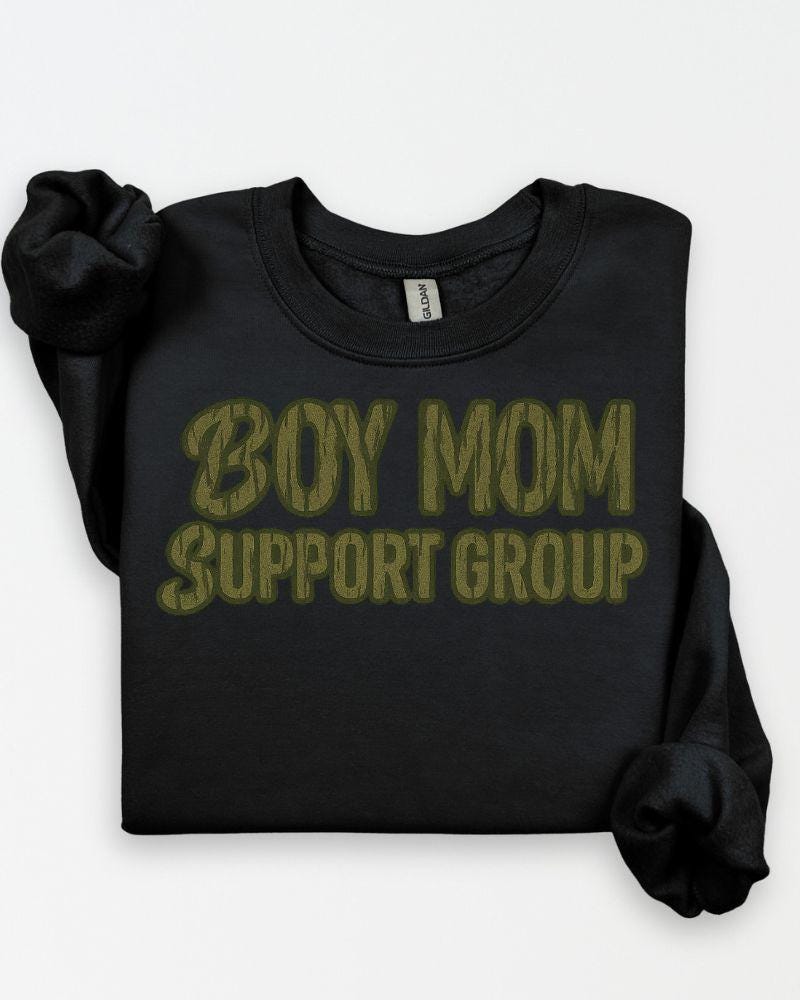 Boy Mom Support Group PNG | Camo Digital Download Shirt Graphic | Rustic Hunting Style Sublimation Design for T-Shirts