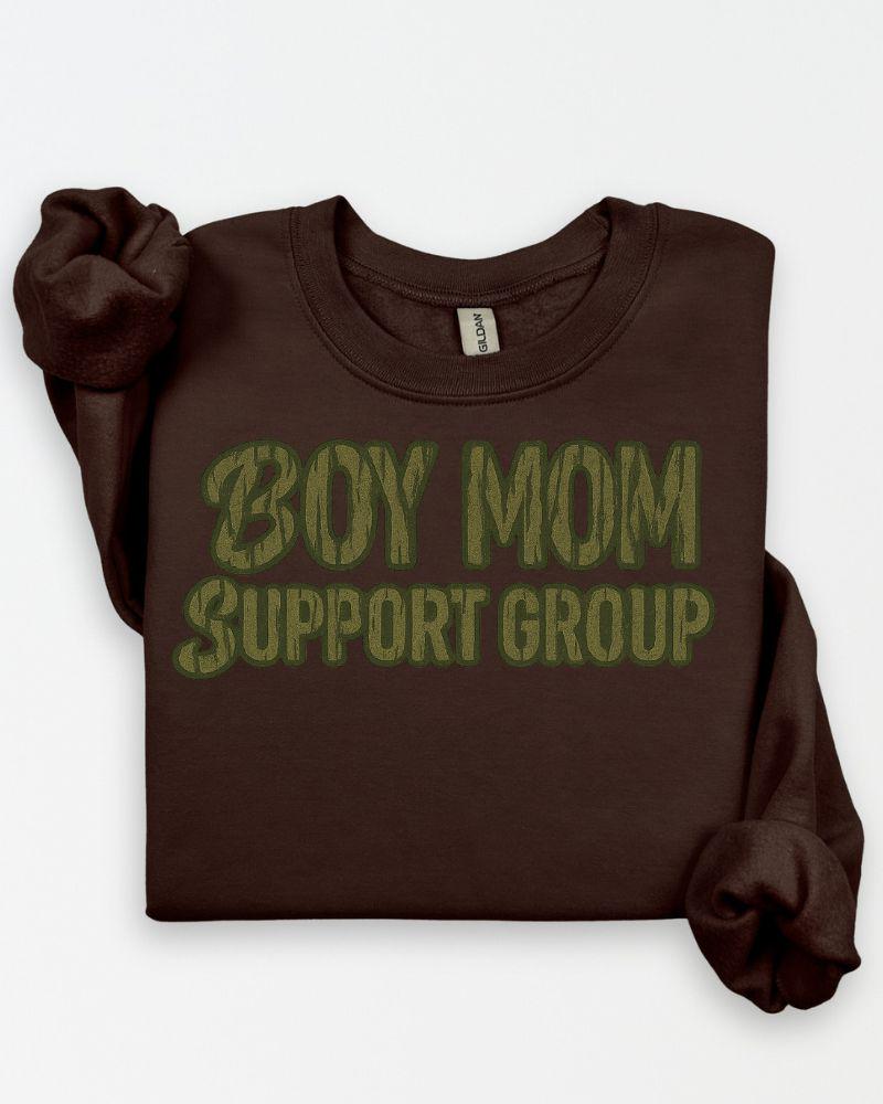 Boy Mom Support Group PNG | Camo Digital Download Shirt Graphic | Rustic Hunting Style Sublimation Design for T-Shirts