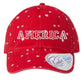 Patriotic custom embroidery America stars ponytail hat, fourth of july hat, let freedom ring, Dad cap, God Bless the USA, American pride
